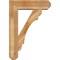 Ekena Millwork Olympic Craftsman Rough Sawn Bracket w/ Offset Brace, Western Red Cedar, 8"W x 28"D x 40"H BKT0806X28X40OLY04RWR - alternate 3
